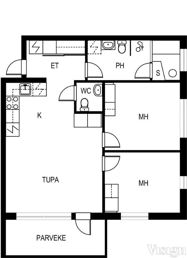 Levin Kunkku B2 Apartment Grey Exteriér fotografie